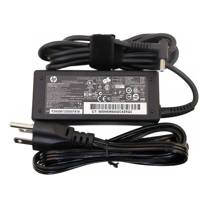 Cargador punta azul de laptop HP