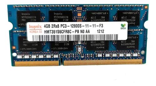 Memoria Ram de laptop DDR3 4GB